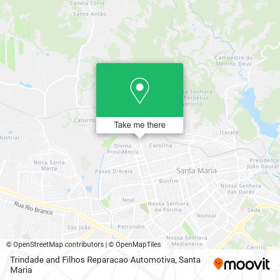 Trindade and Filhos Reparacao Automotiva map