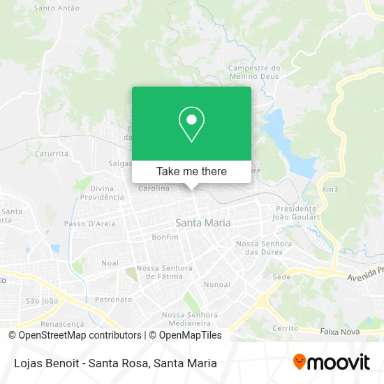 Lojas Benoit - Santa Rosa map