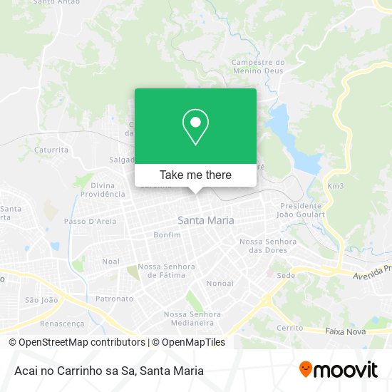 Mapa Acai no Carrinho sa Sa