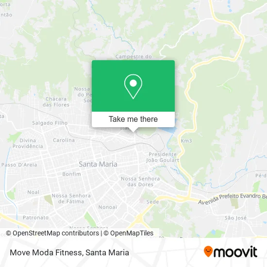 Move Moda Fitness map