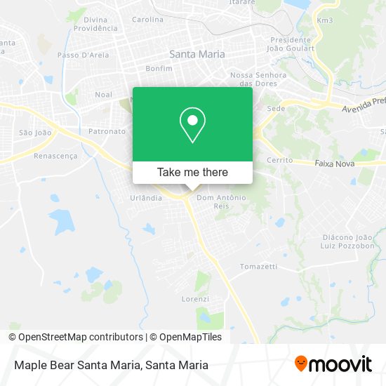 Maple Bear Santa Maria map