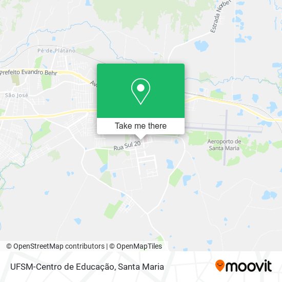 UFSM-Centro de Educação map