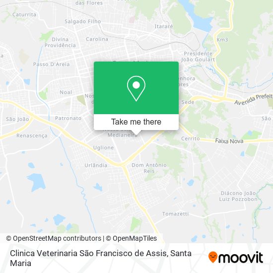 Mapa Clinica Veterinaria São Francisco de Assis