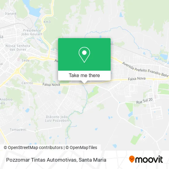 Pozzomar Tintas Automotivas map