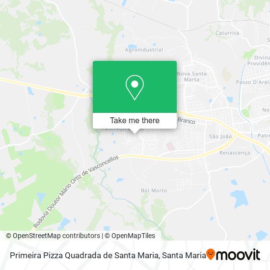 Primeira Pizza Quadrada de Santa Maria map