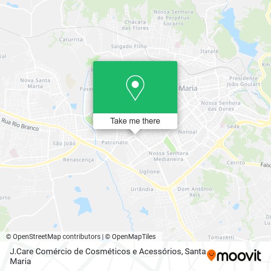 J.Care Comércio de Cosméticos e Acessórios map