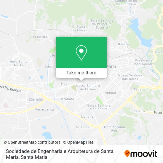 Sociedade de Engenharia e Arquitetura de Santa Maria map