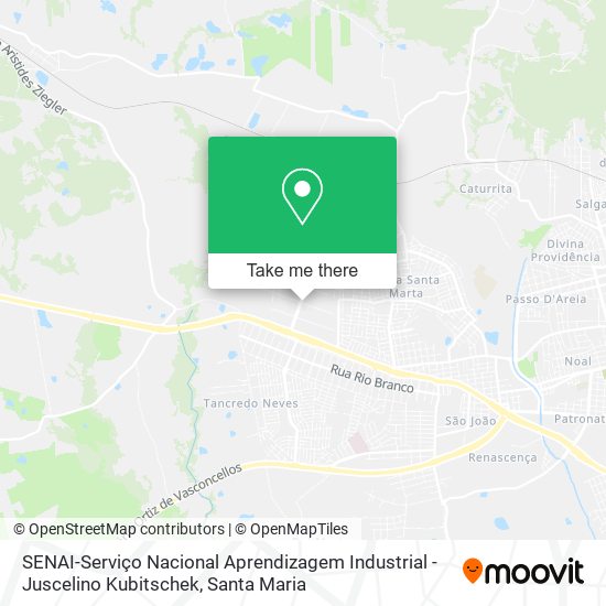 SENAI-Serviço Nacional Aprendizagem Industrial - Juscelino Kubitschek map