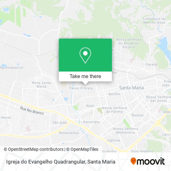 Mapa Igreja do Evangelho Quadrangular