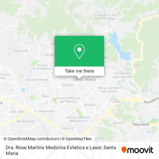 Mapa Dra. Rose Martins Medicina Estetica e Laser