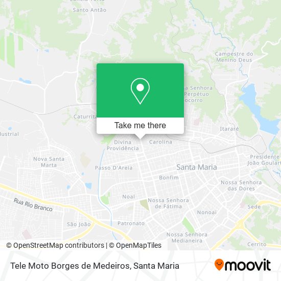 Tele Moto Borges de Medeiros map