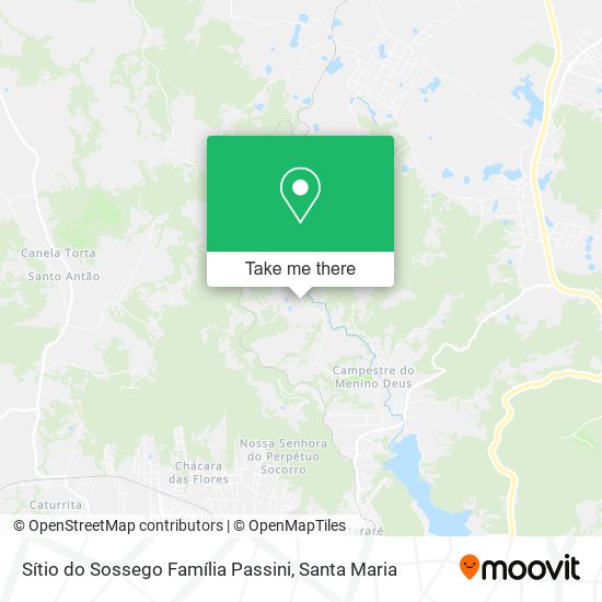 Mapa Sítio do Sossego Família Passini