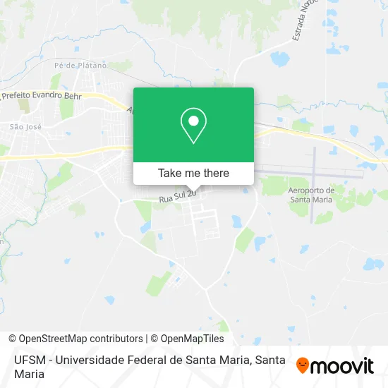 UFSM - Universidade Federal de Santa Maria map