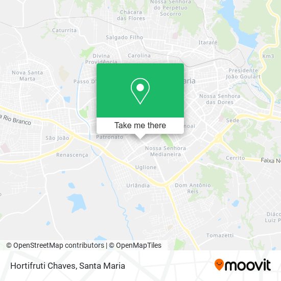 Hortifruti Chaves map