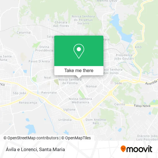 Ávila e Lorenci map