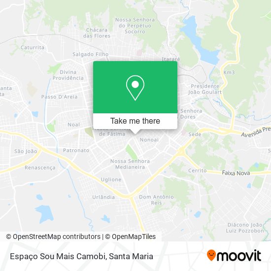 Espaço Sou Mais Camobi map