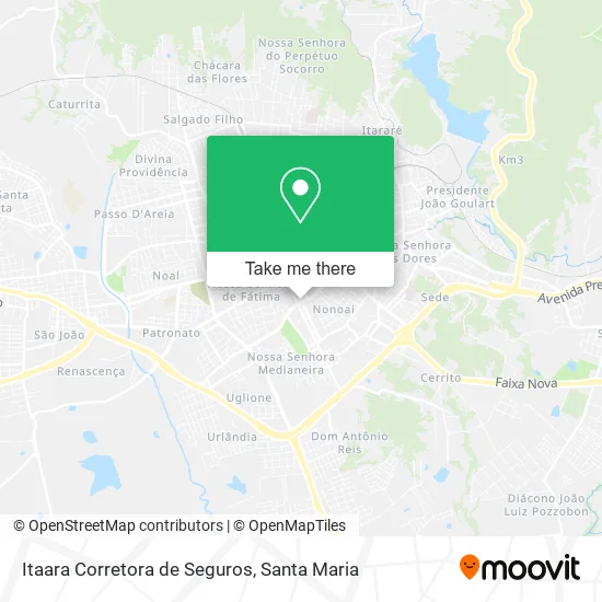 Itaara Corretora de Seguros map