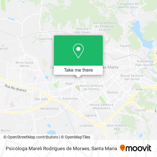 Psicóloga Mareli Rodrígues de Moraes map