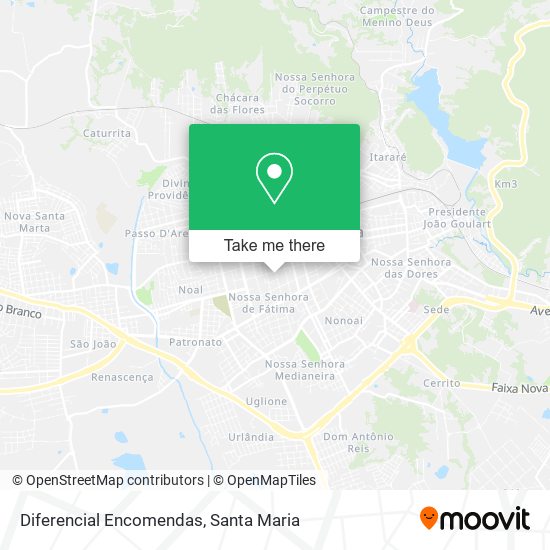 Diferencial Encomendas map