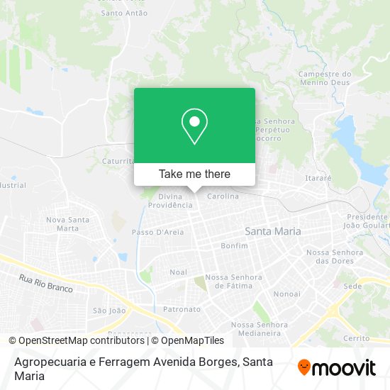 Agropecuaria e Ferragem Avenida Borges map