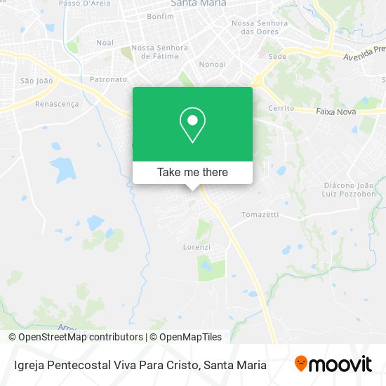 Mapa Igreja Pentecostal Viva Para Cristo