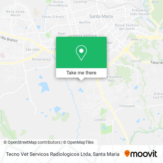 Mapa Tecno Vet Servicos Radiologicos Ltda