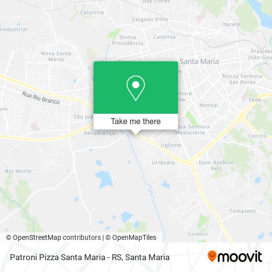 Patroni Pizza Santa Maria - RS map