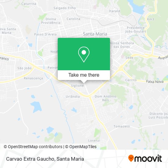 Carvao Extra Gaucho map