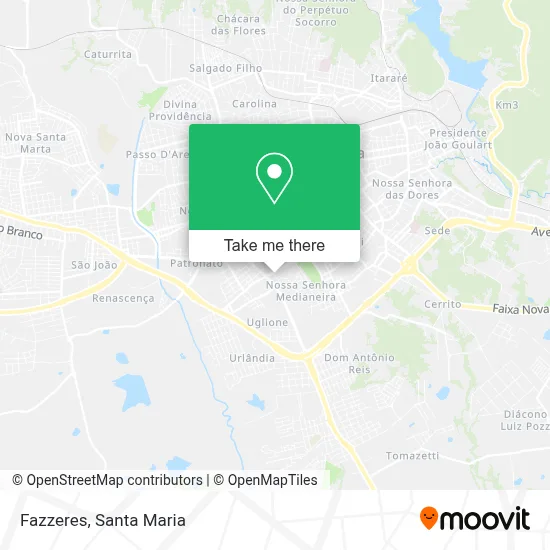 Fazzeres map