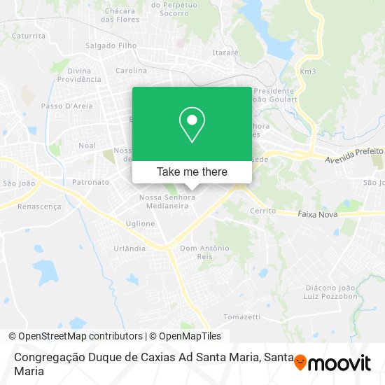 Congregação Duque de Caxias Ad Santa Maria map