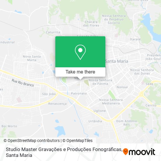 Studio Master Gravações e Produções Fonográficas map