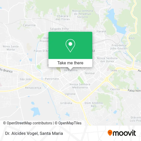 Dr. Alcides Vogel map