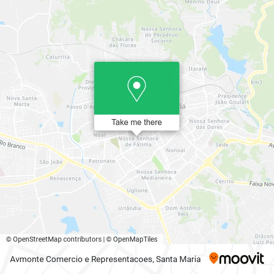 Avmonte Comercio e Representacoes map