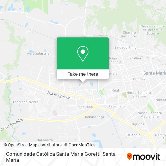 Mapa Comunidade Católica Santa Maria Goretti