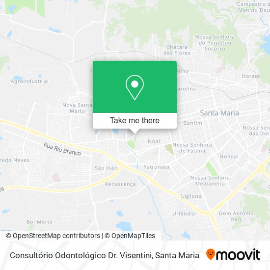 Mapa Consultório Odontológico Dr. Visentini