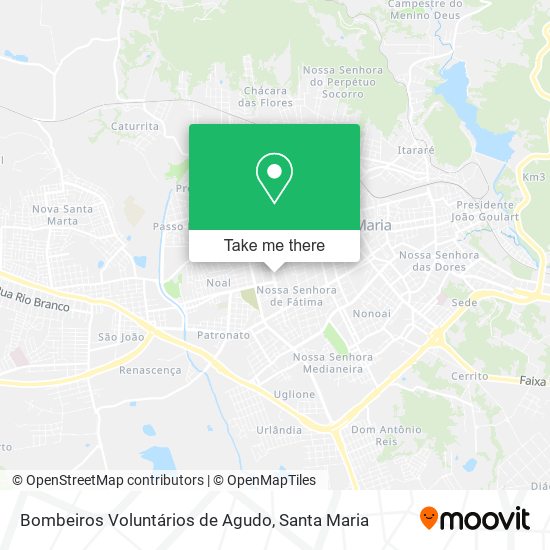 Bombeiros Voluntários de Agudo map