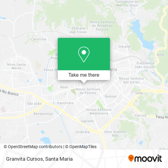 Granvita Cursos map