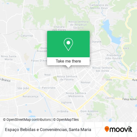 Espaço Bebidas e Conveniências map