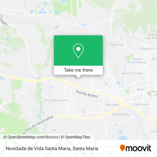 Mapa Novidade de Vida Santa Maria