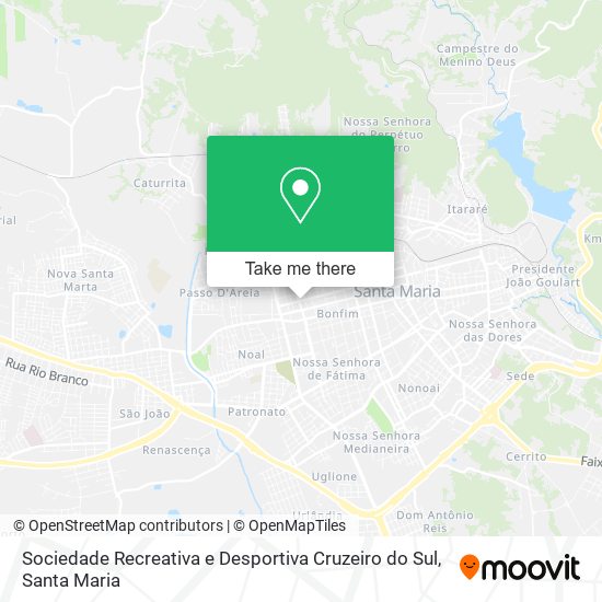 Sociedade Recreativa e Desportiva Cruzeiro do Sul map