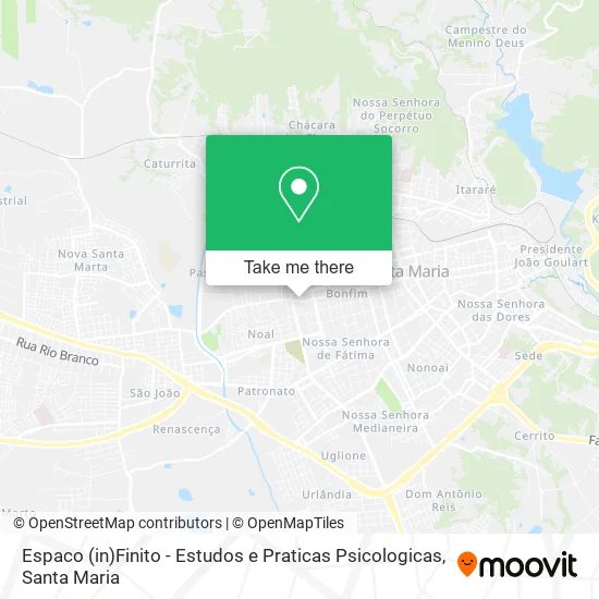 Espaco (in)Finito - Estudos e Praticas Psicologicas map