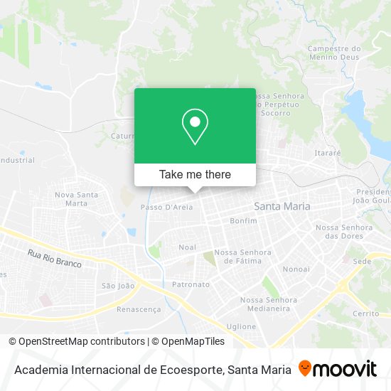 Academia Internacional de Ecoesporte map