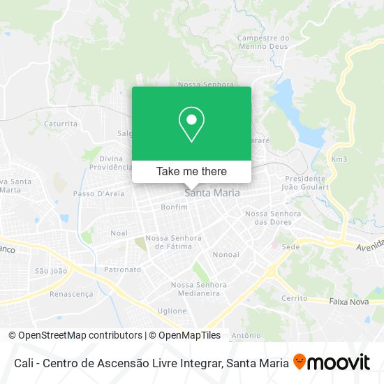 Cali - Centro de Ascensão Livre Integrar map