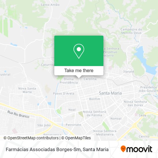 Farmácias Associadas Borges-Sm map