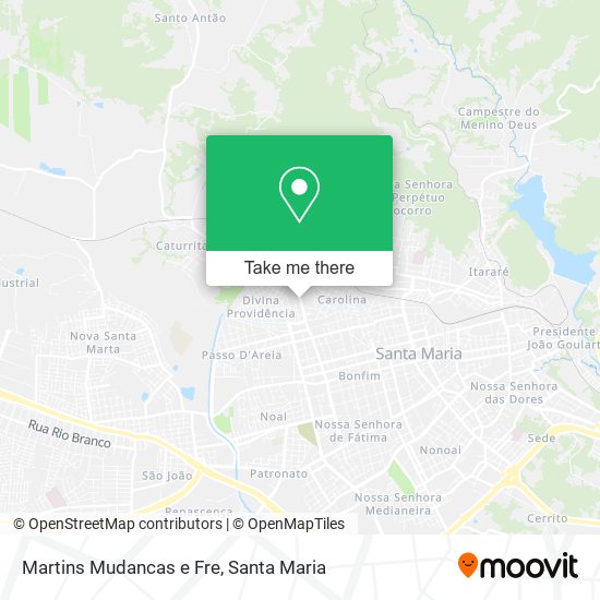 Martins Mudancas e Fre map