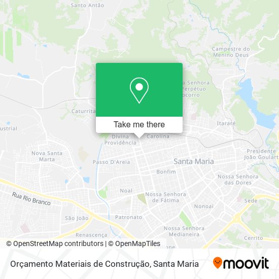 Mapa Orçamento Materiais de Construção