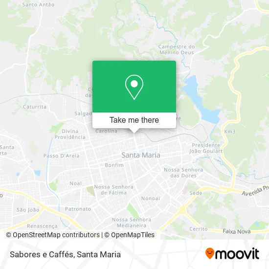 Sabores e Caffés map