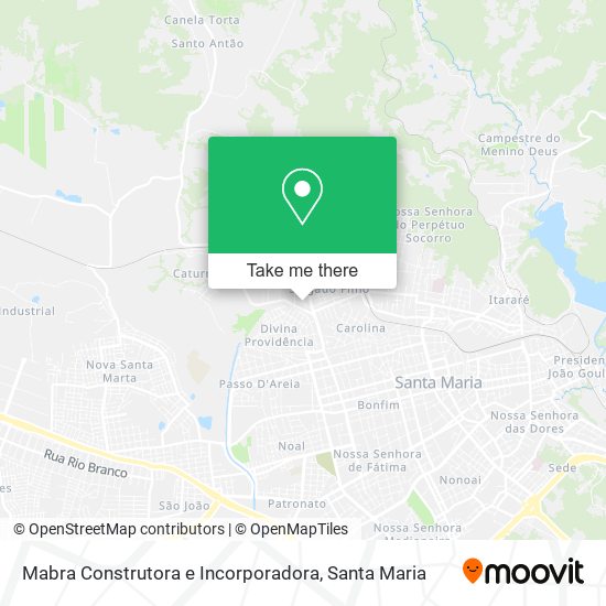 Mapa Mabra Construtora e Incorporadora