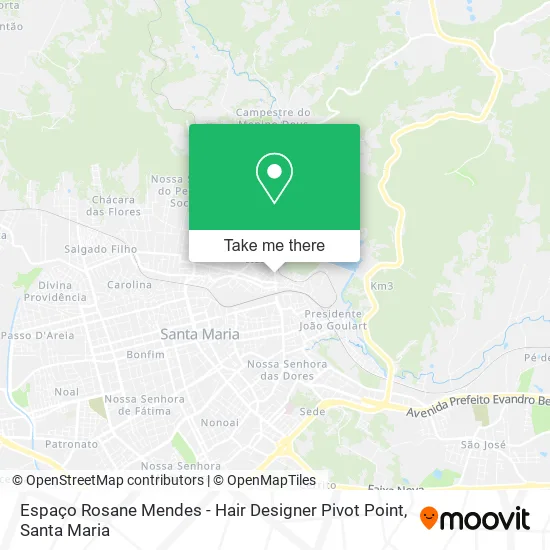 Espaço Rosane Mendes - Hair Designer Pivot Point map