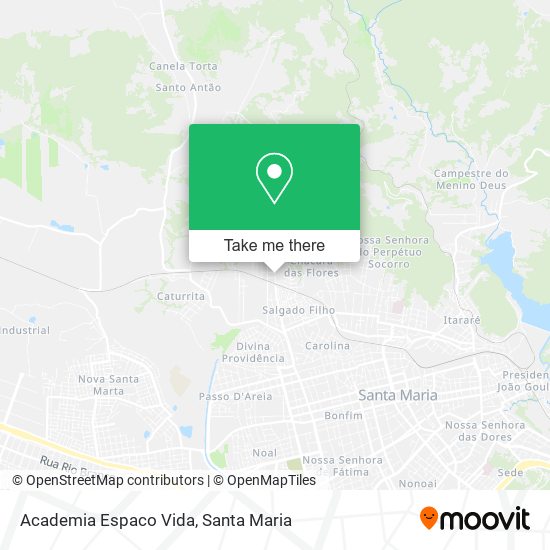 Academia Espaco Vida map